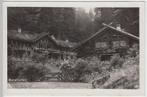 (54418) Foto AK Balzhütten bei Dittersbach, Na Tokáni, Jetřichovice 1930er