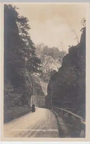 (54411) Foto AK Höllental im Schwarzwald, Hirschsprung 1910/20er