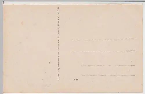 (60309) Künstler AK F. Demuth: Gruß aus Dersau, Windmühle vor 1945