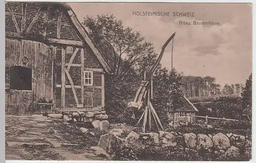(60236) AK Holsteinische Schweiz, Altes Bauernhaus, 1917