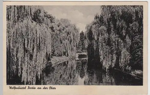 (60200) AK Wolfenbüttel, Partie an der Oker, Feldpost 1941