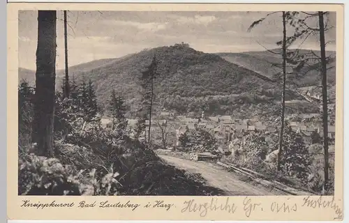 (60199) AK Bad Lauterberg im Harz, Gesamtansicht, Feldpost 1940