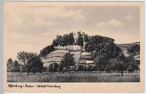 (60194) AK Offenburg in Baden, Schloss Ortenberg, 1944