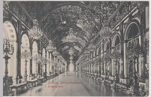 (60161) AK Schloss Herrenchiemsee, Spiegelgalerie, vor 1905