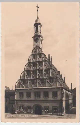 (60086) Foto AK Zwickau, Stadttheater, Gewandhaus 1942