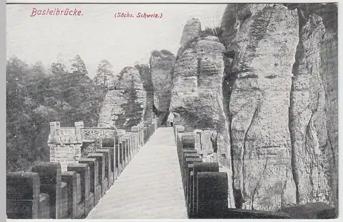 (60069) AK Sächsische Schweiz, Basteibrücke, vor 1918