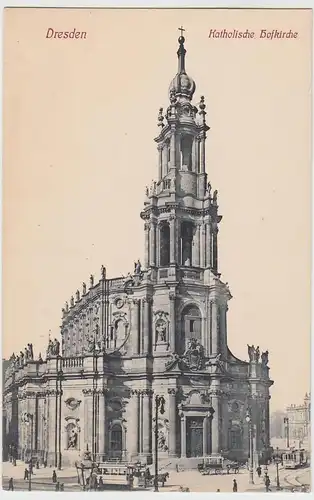 (60062) AK Dresden, Katholische Hofkirche, vor 1918