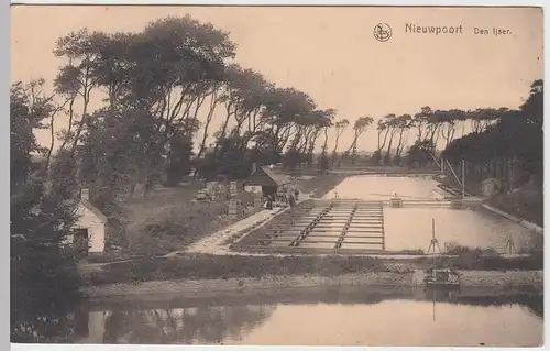 (60030) AK Nieuwpoort, Den Ijser, Feldpost 1916