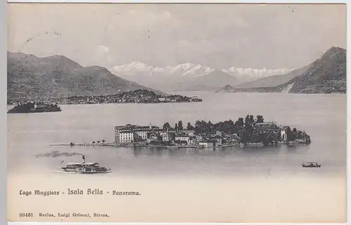 (59953) AK Lago Maggiore, Isola Bella, Panorama 1910