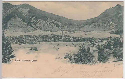 (59870) AK Oberammergau, Gesamtansicht 1900