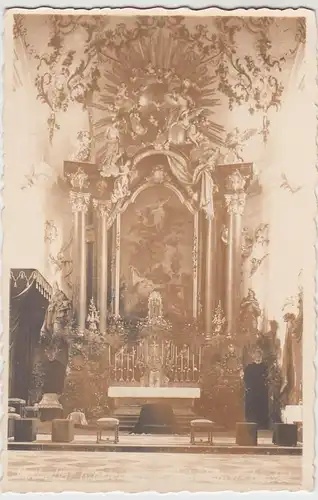 (59852) Foto AK Schäftlarn, Hochaltar i.d. Klosterkirche 1930er