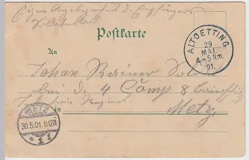 (59846) AK Gruss aus Altötting 1901