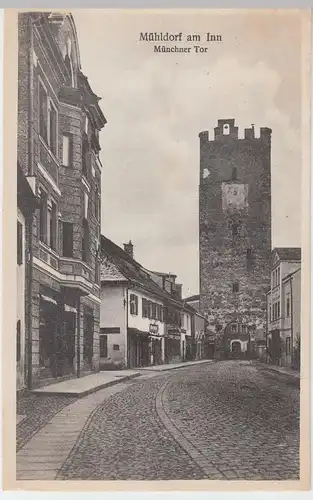 (59830) AK Mühldorf am Inn, Münchner Tor 1926