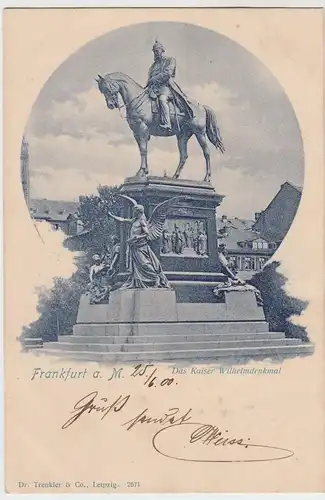 (59755) AK Frankfurt a. Main, Kaiser Wilhelm-Denkmal, 1900
