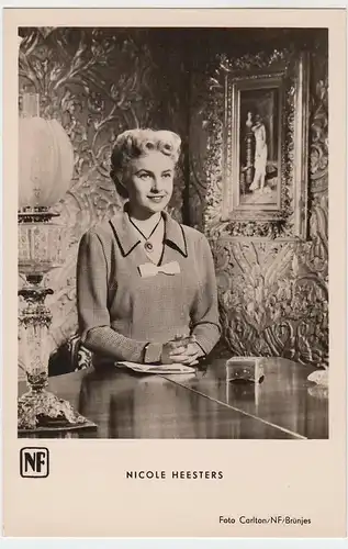 (59744) Foto AK Schauspielerin Nicole Heesters 1950er
