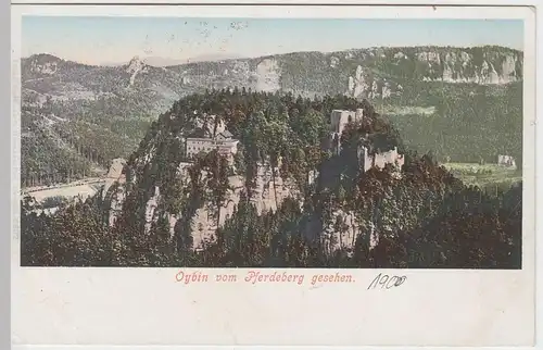 (59612) AK Berg Oybin vom Pferdeberg gesehen 1900