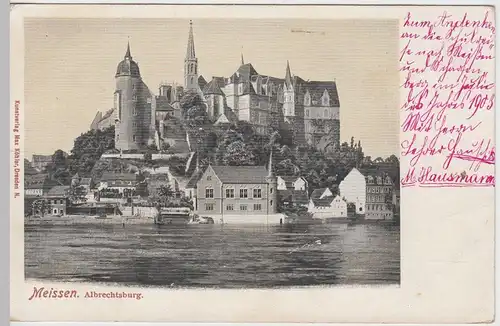 (59609) AK Meissen, Albrechtsburg, 1903