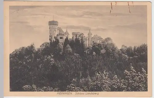 (59596) AK Meinigen, Schloss Landsberg, 1933