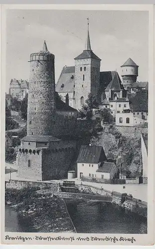 (59592) AK Bautzen, Wasserkunst u. Wendische Kirche, Feldpost 1941