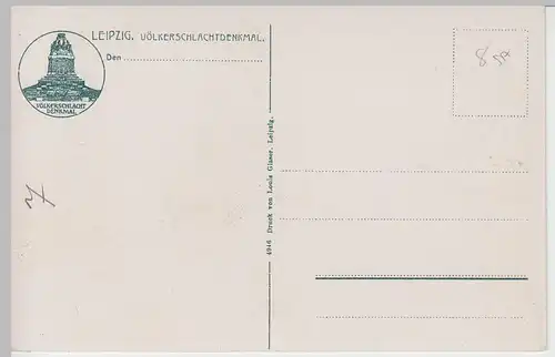 (59589) AK Leipzig, Völkerschlachtdenkmal vor 1945