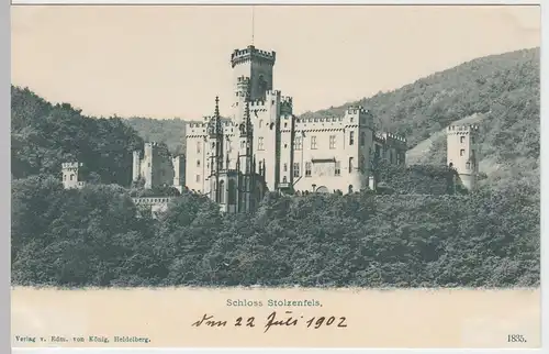 (59466) AK Schloss Stolzenfels 1902