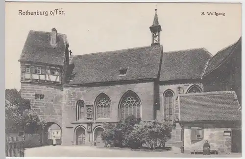 (59454) AK Rothenburg o.d. Tauber, Wolfgangskirche vor 1945