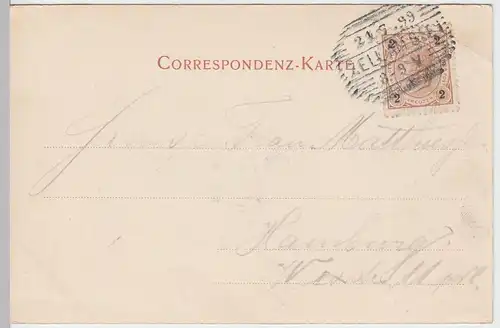 (59430) AK Zell am See, Panorama m. Schmittenhöhe, 1899