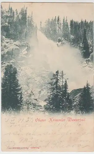 (59427) AK Krimml, Oberer Krimmler Wasserfall 1899