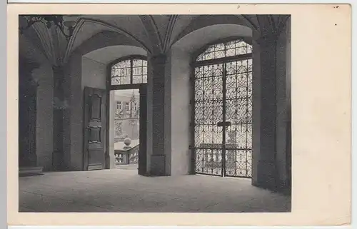 (59412) AK Schwäbisch Hall, Rathaus, Portal i.d. Eingangshalle 1942