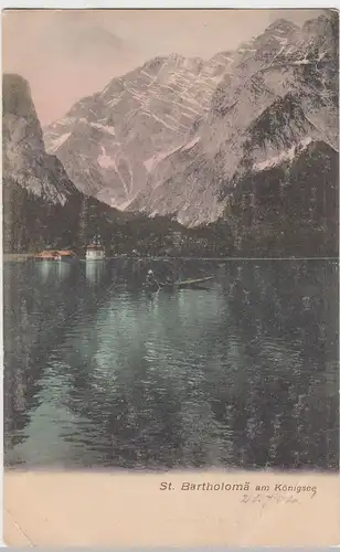 (59351) AK St. Bartholomä am Königsee, vor 1905