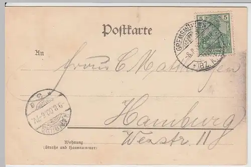 (59324) AK Gruss a.d. Holsteinischen Schweiz, Blick v. Bruhns Koppel 1900