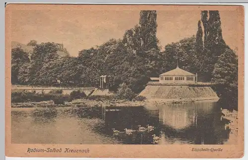 (59318) AK Bad Kreuznach, Elisabeth-Quelle, vor 1945
