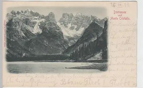 (59301) AK Dürrensee und Monte Cristallo, 1899