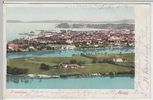 (59287) AK Trondhjem, Trondheim, Panorama 1901