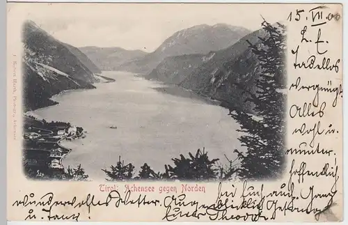 (59285) AK Achensee gegen Norden, 1900