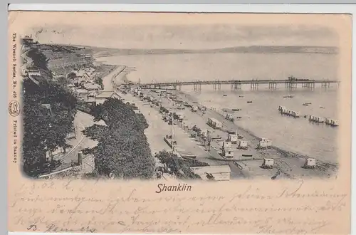 (59265) AK Shanklin, beach view, 1902