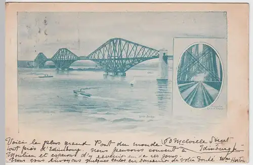 (59263) AK Edinburgh, Forth Bridge, 1904