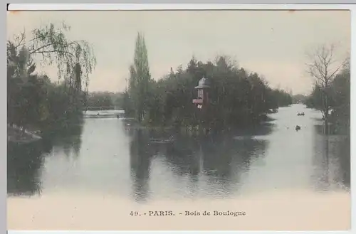 (59240) AK Paris, Bois de Boulogne, vor 1918