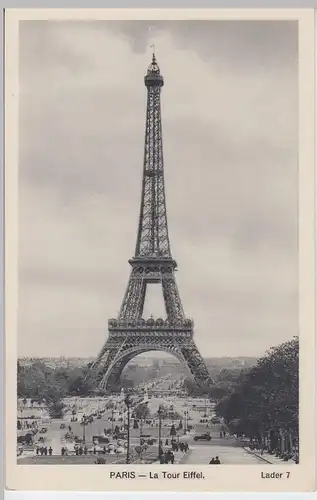 (59234) AK Paris, La Tour Eiffel, vor 1945