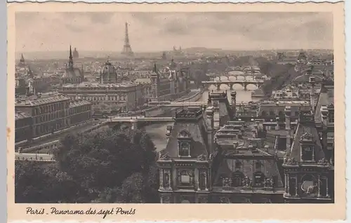 (59233) AK Paris, Panorama des sept Ponts, 1940