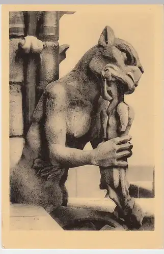 (59227) AK Paris, Notre-Dame, Chimère, vor 1945