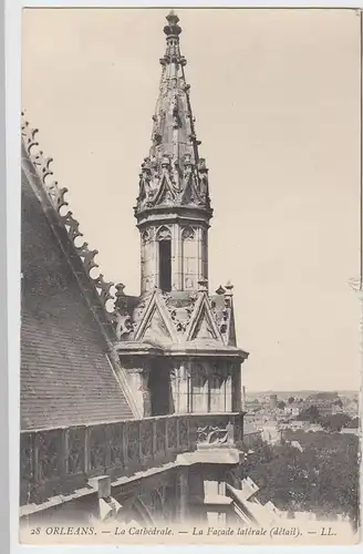 (59183) AK Orléans, La Cathédrale, facade latérale (détail), vor 1945