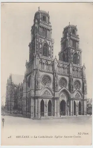 (59182) AK Orléans, La Cathédrale, Eglise Ste-Croix, vor 1945