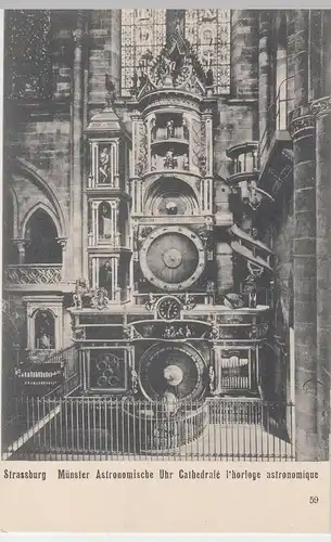 (59181) AK Strassburg, Strasbourg, Münster, Astonomische Uhr, vor 1945