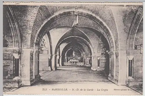 (59178) AK Marseille, Notre Dame de la Garde, La Crypte, vor 1945