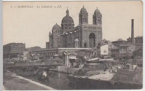 (59177) AK Marseille, La Cathédrale, vor 1945