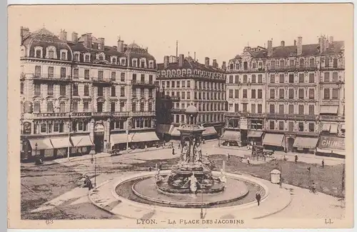 (59126) AK Lyon, La Place des Jacobins, vor 1945