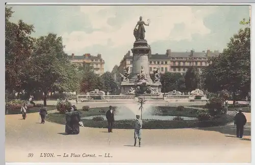 (59124) AK Lyon, La Place Carnot, vor 1945