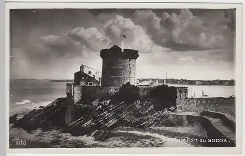 (59107) Foto AK Saint-Jean-de-Luz, Le Vieux Fort du Socoa, vor 1945