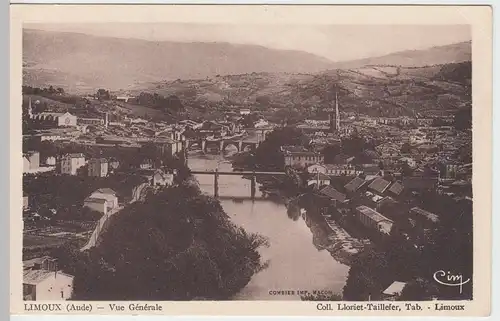 (59105) AK Limoux, vue générale, vor 1945